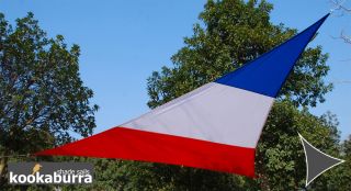 Voile d'Ombrage Triangulaire 5m Imperméable Drapeau Tricolore Français Kookaburra®