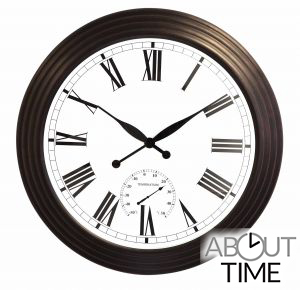 Horloge d'Extérieure Grande Thermomètre Hygromètre - 69cm - About Time™