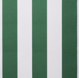 Toile de Rechange Rayures Vertes et Blanches en Polyester 1.5m x 1.0m
