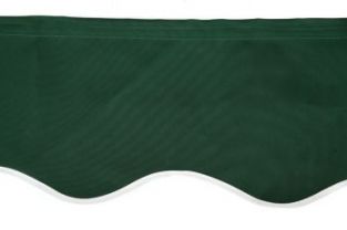Lambrequin Vert Uni – 4m – Ondulé