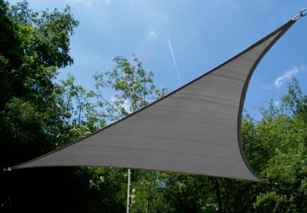 Voile d'Ombrage Charbon Triangle 5m - Ajourée - 320g/m2 - Kookaburra®