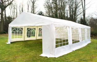 Tente de Réception de Luxe - 8m x 6m - Blanche