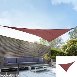 Voile d'Ombrage Marsala Triangle  angle droit 6m - Impermable - 160g/m2 - Kookaburra