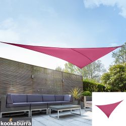 Voile d'Ombrage Rose Triangle  angle droit 6m - Impermable - 160g/m2 - Kookaburra