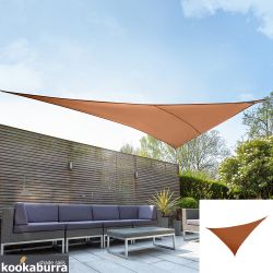 Voile d'Ombrage Terracotta Triangle  angle droit 6m - Impermable - 160g/m2 - Kookaburra