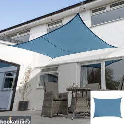 Voile d'Ombrage Azur Rectangle 4x3m - Impermable - 160g/m2 - Kookaburra