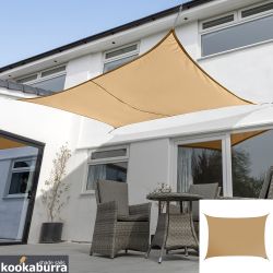 Voile d'Ombrage Abricot Rectangle 4x3m - Impermable - 160g/m2 - Kookaburra