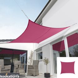 Voile d'Ombrage Rose Carr 3,6m - Impermable - 160g/m2 - Kookaburra