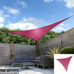 Voile d'Ombrage Rose Triangle 3,6m - Impermable - 160g/m2 - Kookaburra