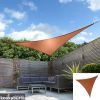Voile d'Ombrage Terracotta Triangle 2m - Déperlant - 140g/m2 - Kookaburra®