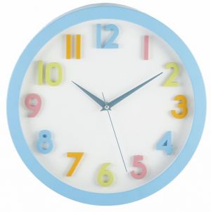 Horloge d'Intérieur Enfant Murale - Bleue