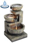 H62cm Kendal 3-Tier Cascading Water Feature with Lights | Indoor/Outdoor Use by Ambienté